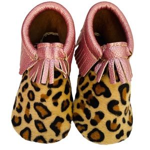 First Step Kids Exotic Leapord Moccasins